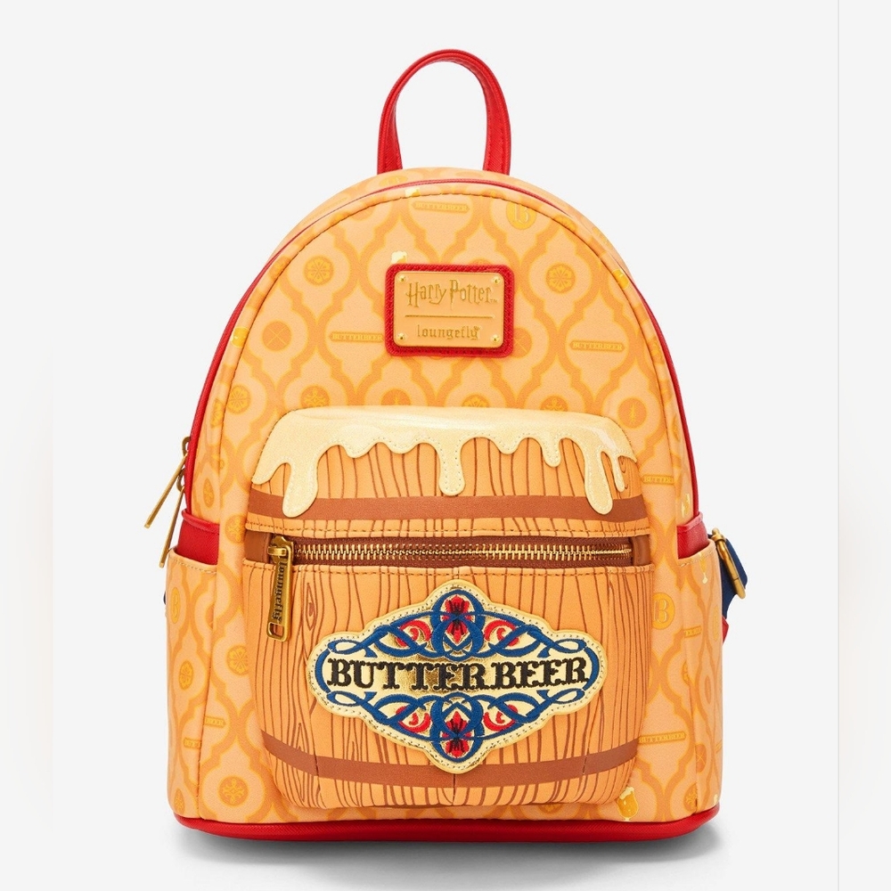 NWT: Loungefly Harry Potter Butterbeer  Figural Mini Backpack